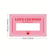 Charger l'image dans la galerie, 30-300PCS Valentine's Day Scratch Cards Cards Coupons of love Words Valentine's Day Paper Scratch Cards Valentine's Day Gifts